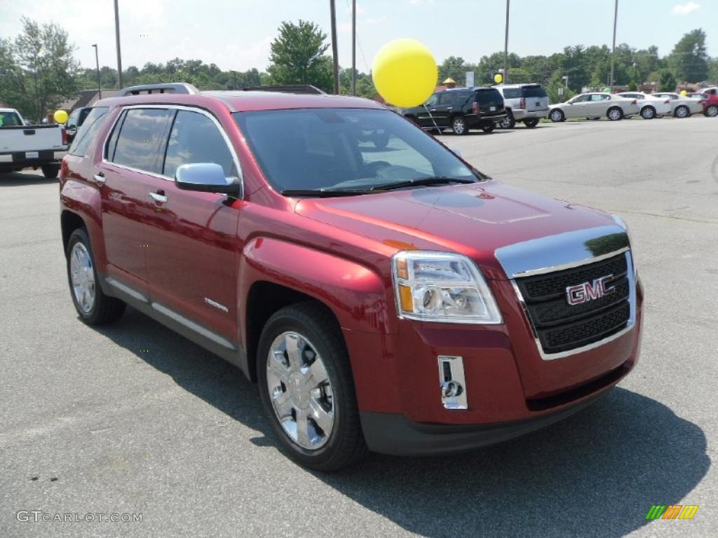 2010 Terrain SLE - Merlot Jewel Metallic / Jet Black photo #5