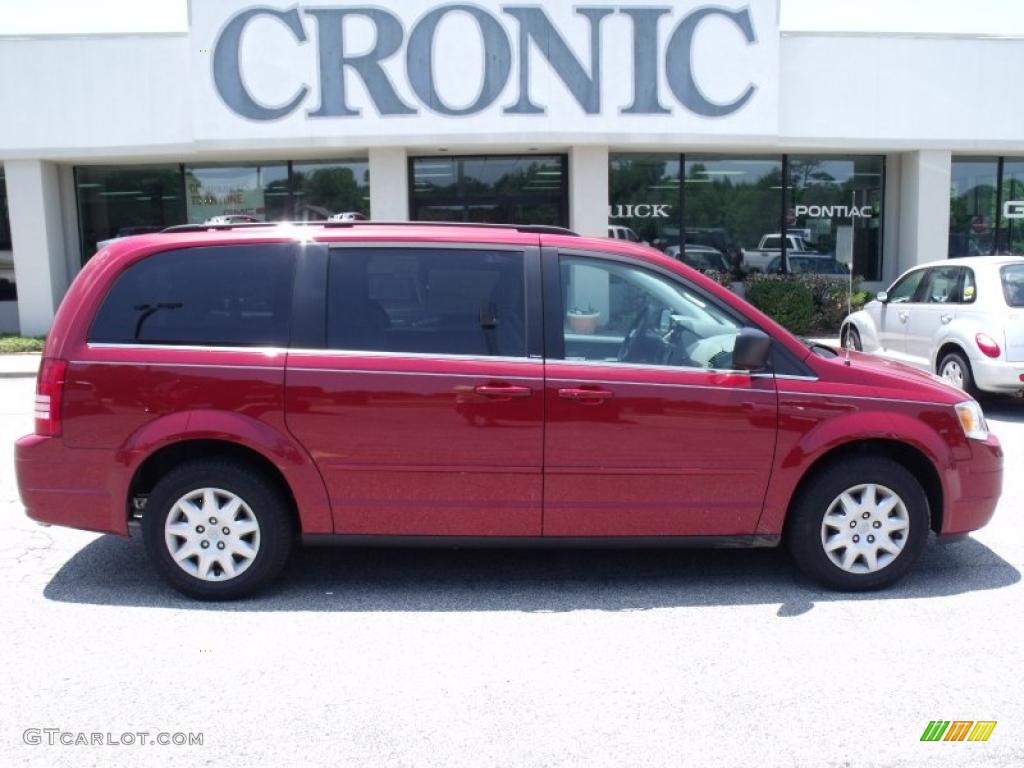 2010 Town & Country LX - Inferno Red Crystal Pearl / Medium Pebble Beige/Cream photo #1