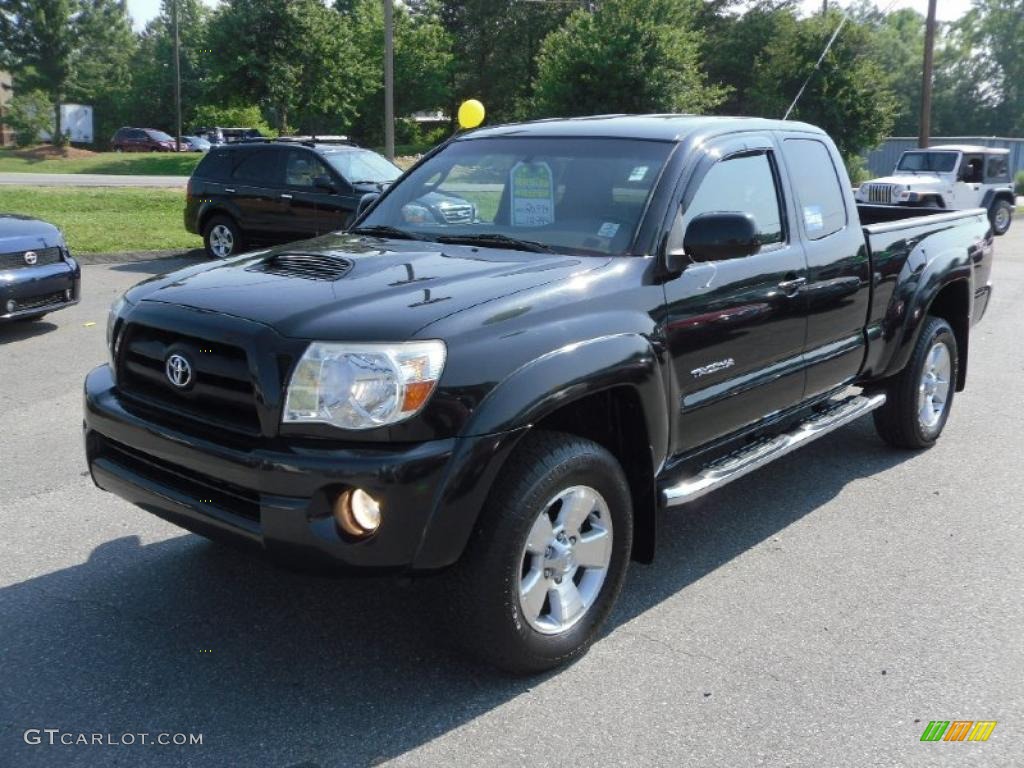 2005 Tacoma PreRunner TRD Access Cab - Black Sand Pearl / Graphite Gray photo #1