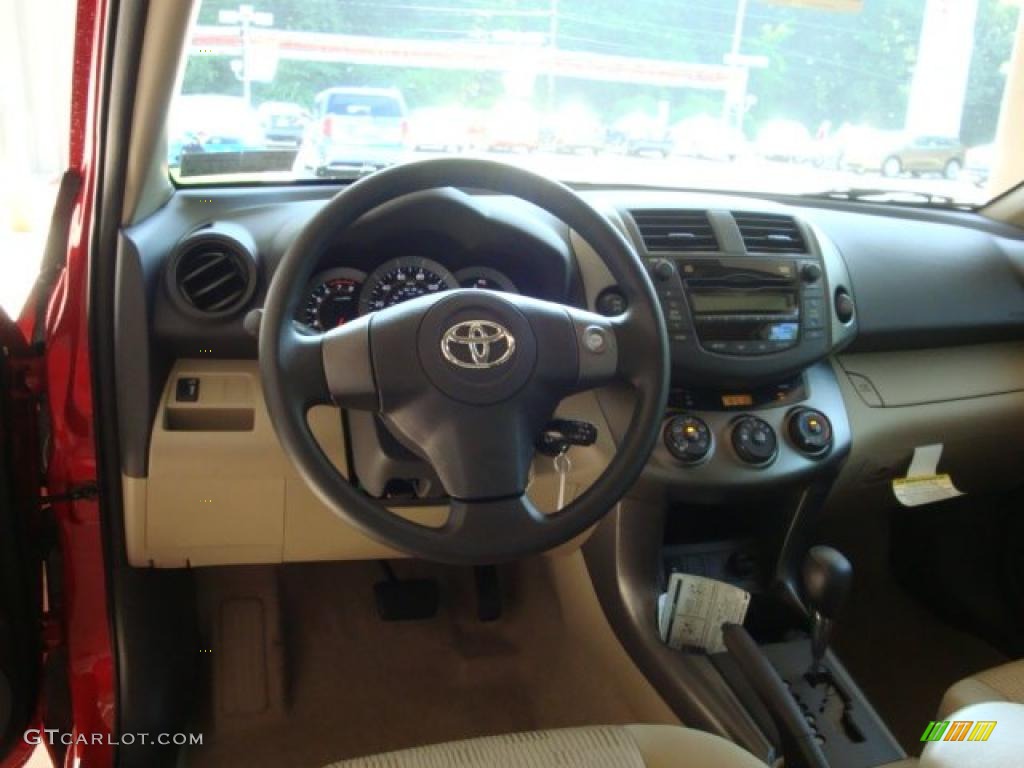 2010 RAV4 I4 4WD - Barcelona Red Metallic / Sand Beige photo #10