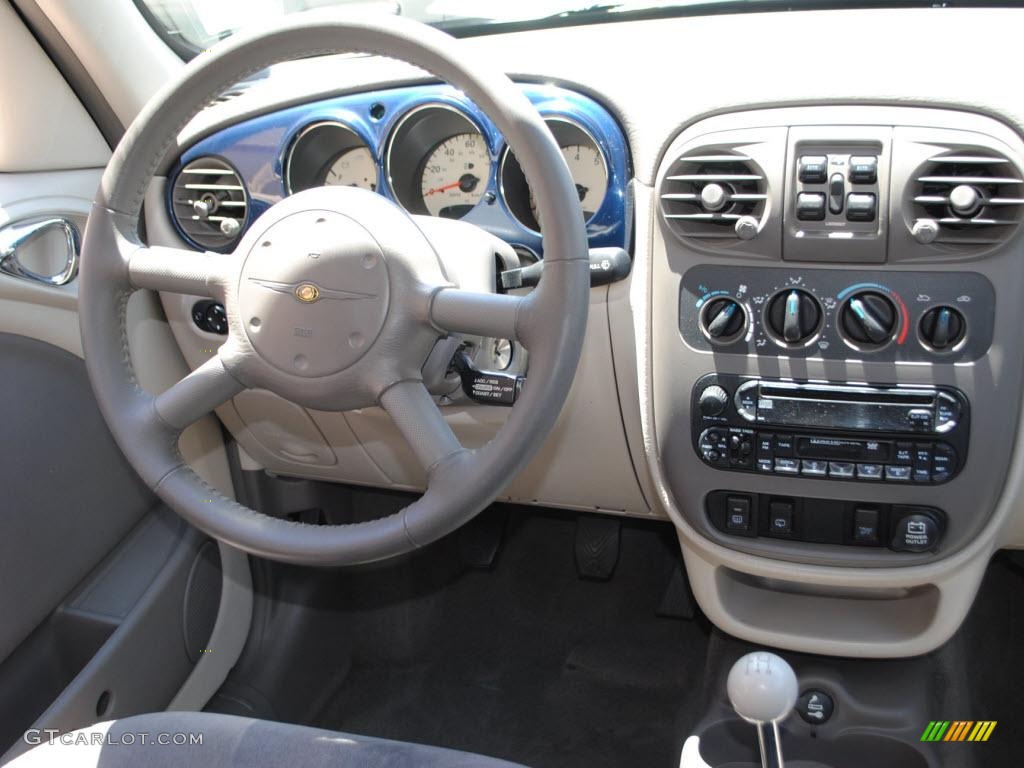 2002 PT Cruiser Limited - Patriot Blue Pearlcoat / Gray photo #11