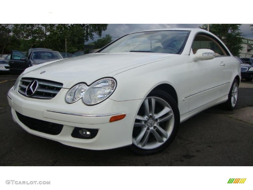 2006 CLK 350 Coupe - Alabaster White / Ash photo #1