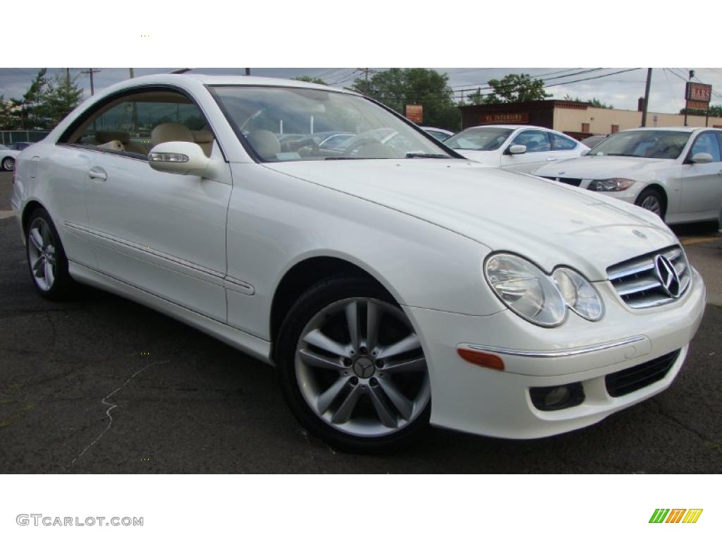 2006 CLK 350 Coupe - Alabaster White / Ash photo #2