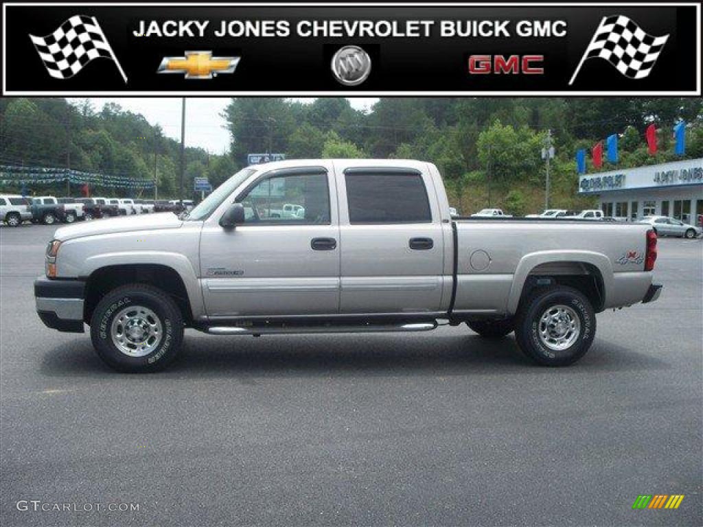 2007 Silverado 2500HD Classic LT Crew Cab 4x4 - Silver Birch Metallic / Dark Charcoal photo #1