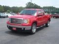2008 Fire Red GMC Sierra 1500 SLE Extended Cab 4x4  photo #2