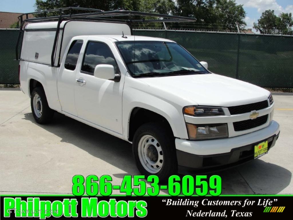 2009 Colorado Extended Cab - Summit White / Light Cashmere photo #1