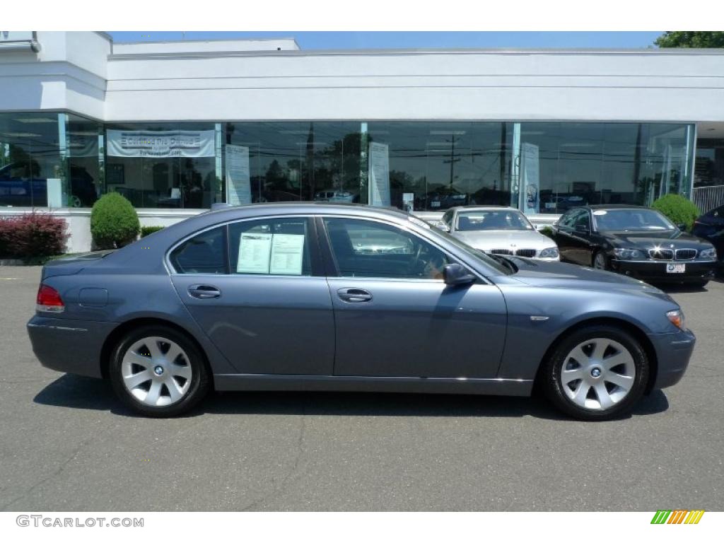 2008 7 Series 750i Sedan - Michigan Blue Metallic / Black photo #2