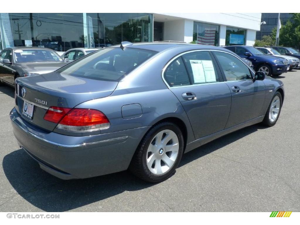 2008 7 Series 750i Sedan - Michigan Blue Metallic / Black photo #3