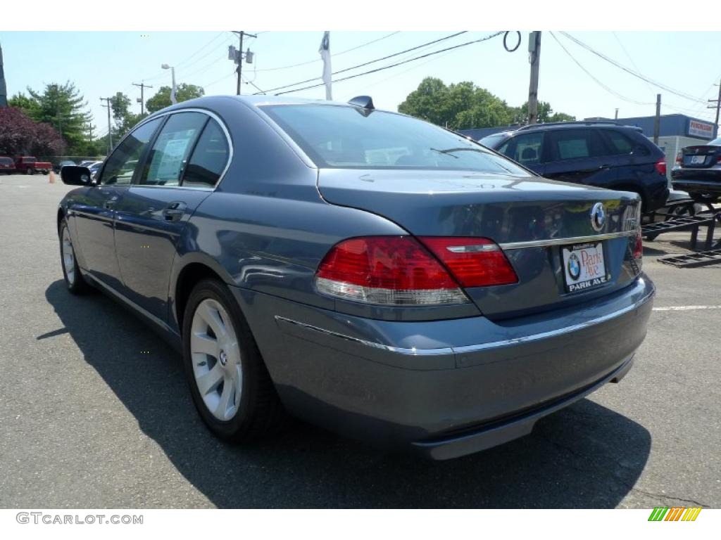 2008 7 Series 750i Sedan - Michigan Blue Metallic / Black photo #7