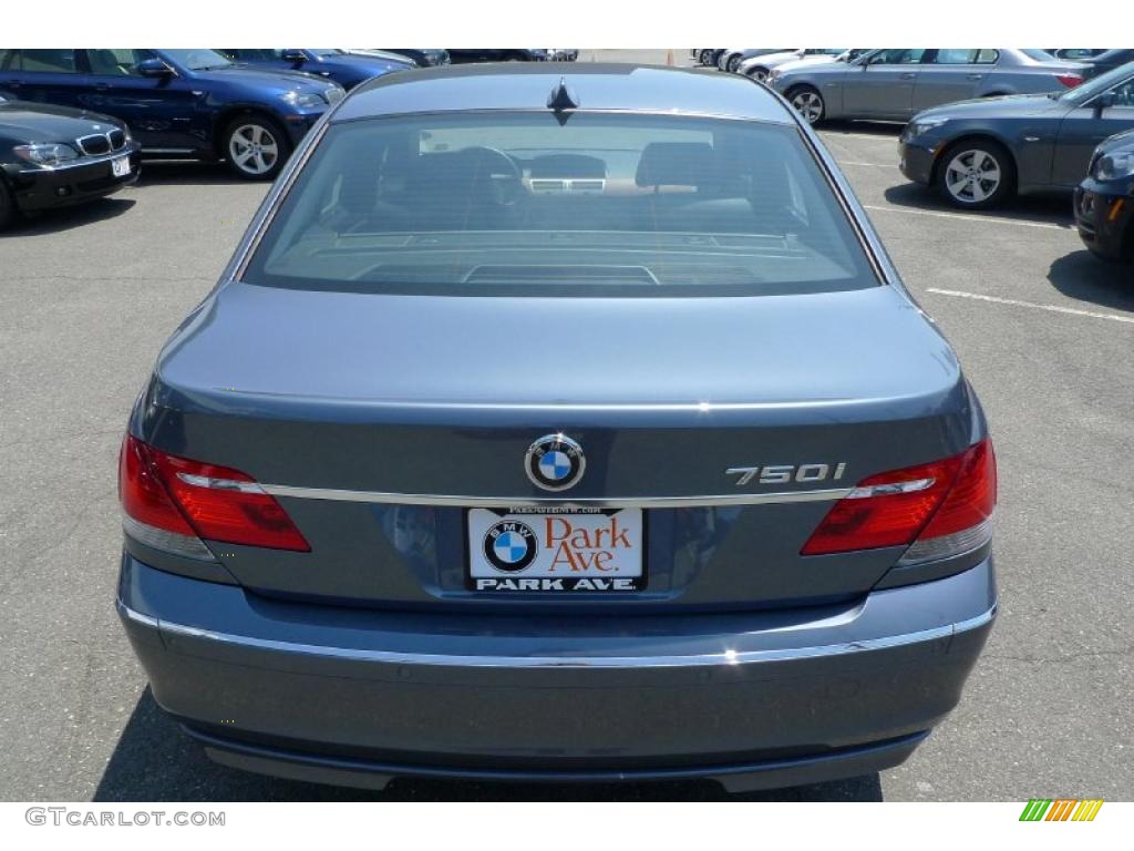 2008 7 Series 750i Sedan - Michigan Blue Metallic / Black photo #10