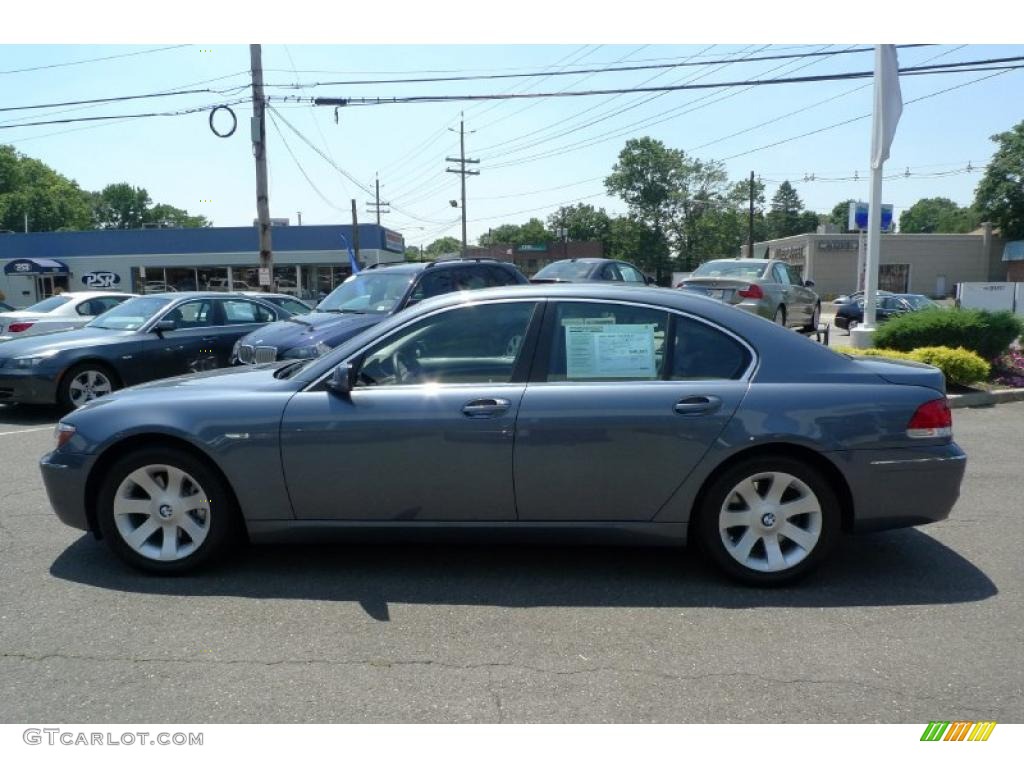 2008 7 Series 750i Sedan - Michigan Blue Metallic / Black photo #13