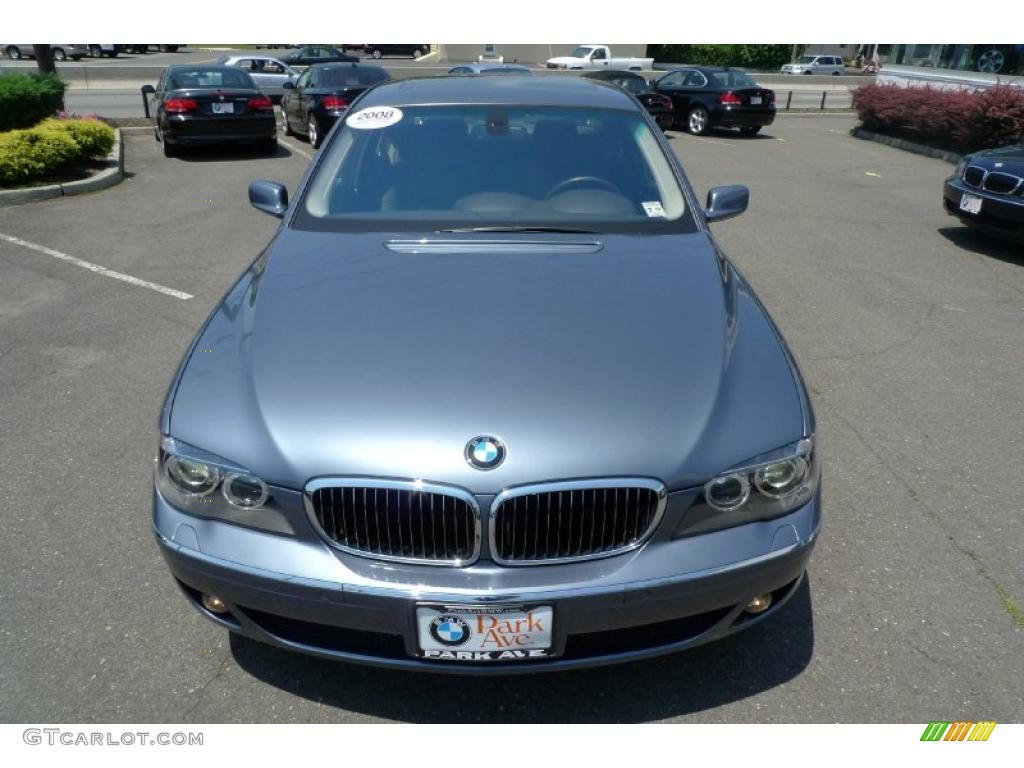 2008 7 Series 750i Sedan - Michigan Blue Metallic / Black photo #14