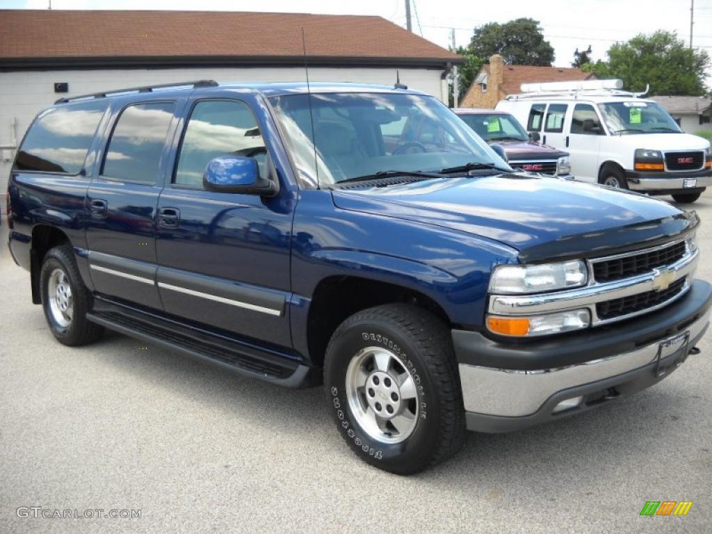 2003 Suburban 1500 LT 4x4 - Indigo Blue Metallic / Gray/Dark Charcoal photo #6