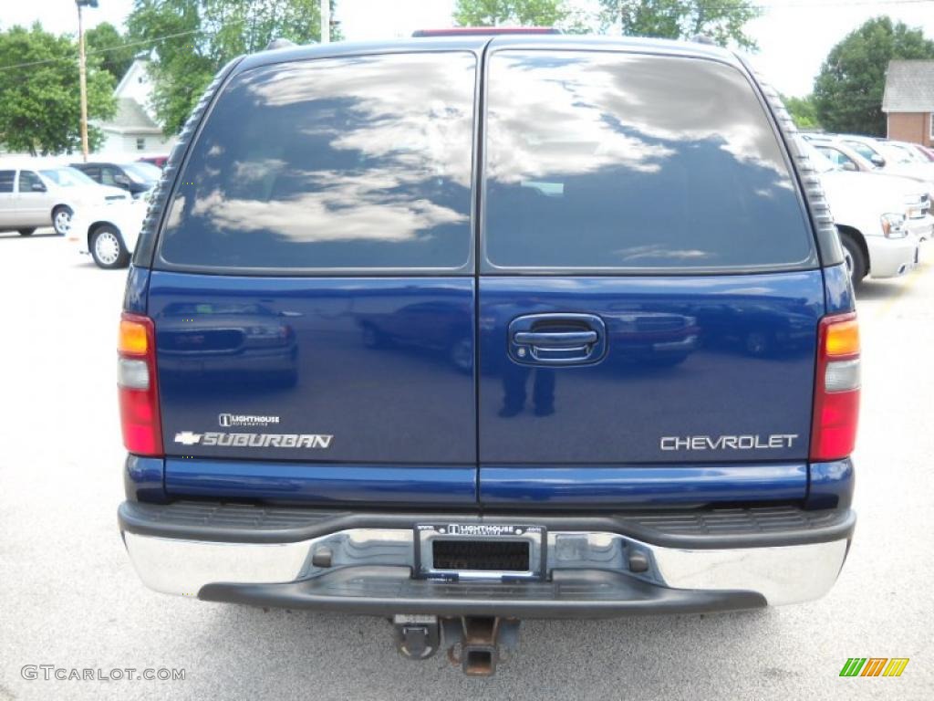 2003 Suburban 1500 LT 4x4 - Indigo Blue Metallic / Gray/Dark Charcoal photo #8
