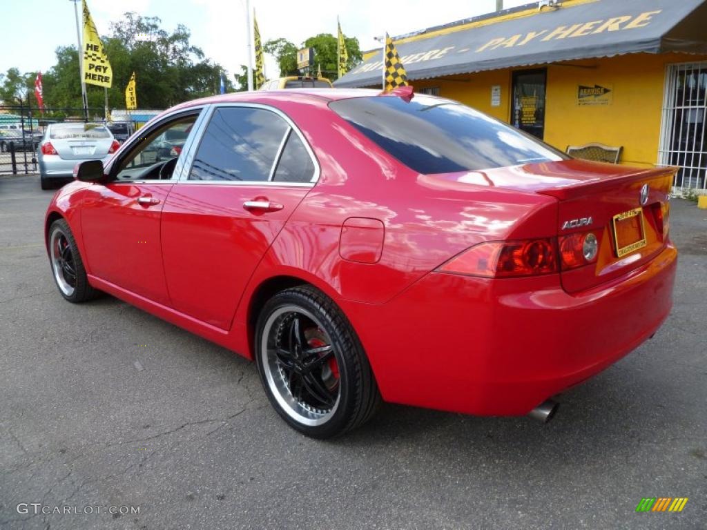 2004 TSX Sedan - Milano Red / Parchment photo #4