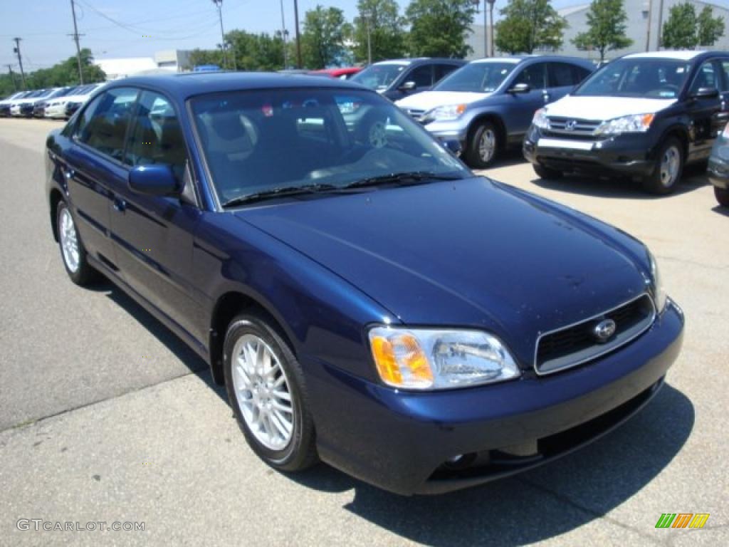 2004 Legacy L Sedan - Mystic Blue Pearl / Gray Moquette photo #5
