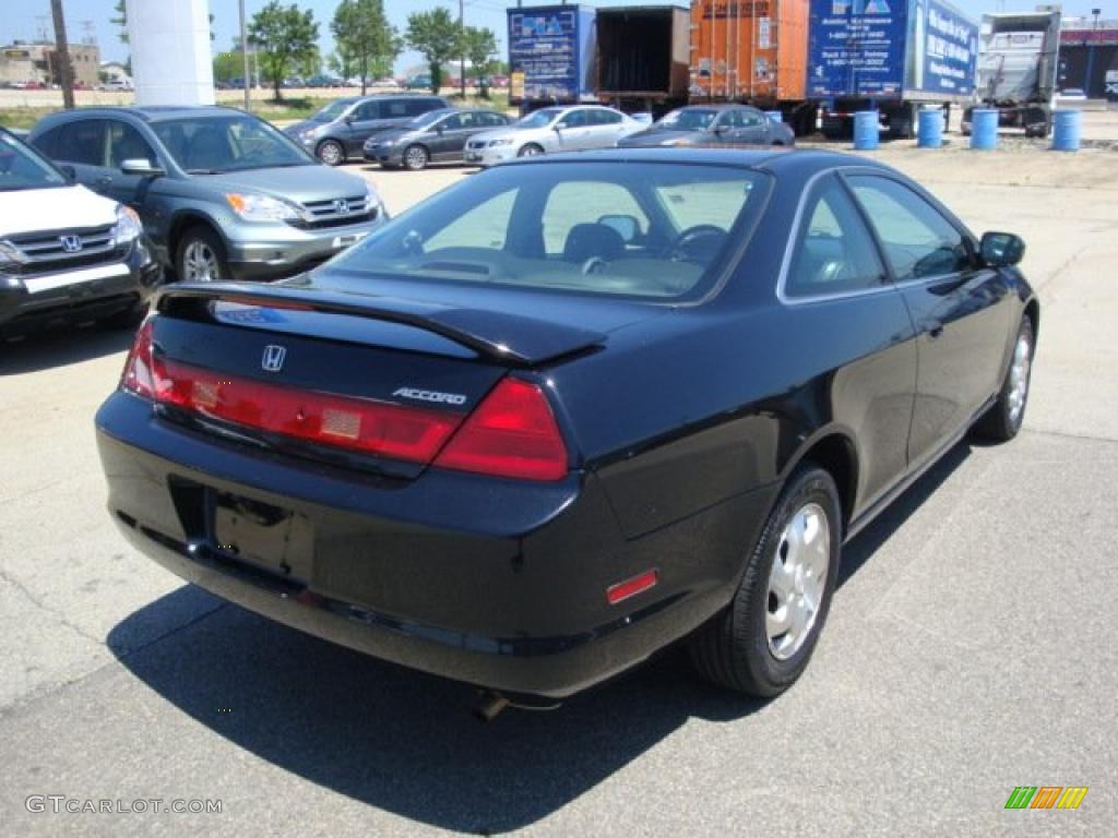 1999 Accord EX Coupe - Flamenco Black Pearl / Charcoal photo #4