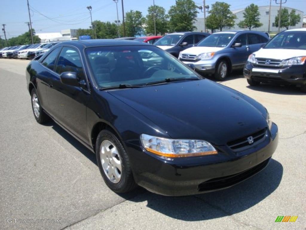 1999 Accord EX Coupe - Flamenco Black Pearl / Charcoal photo #5