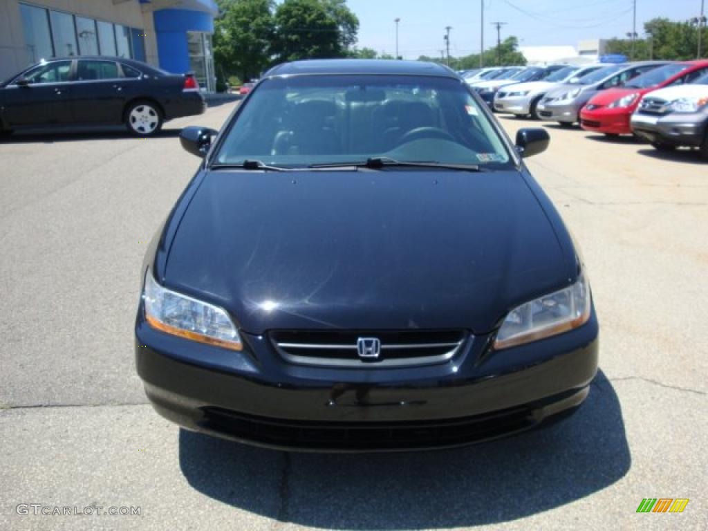 1999 Accord EX Coupe - Flamenco Black Pearl / Charcoal photo #6