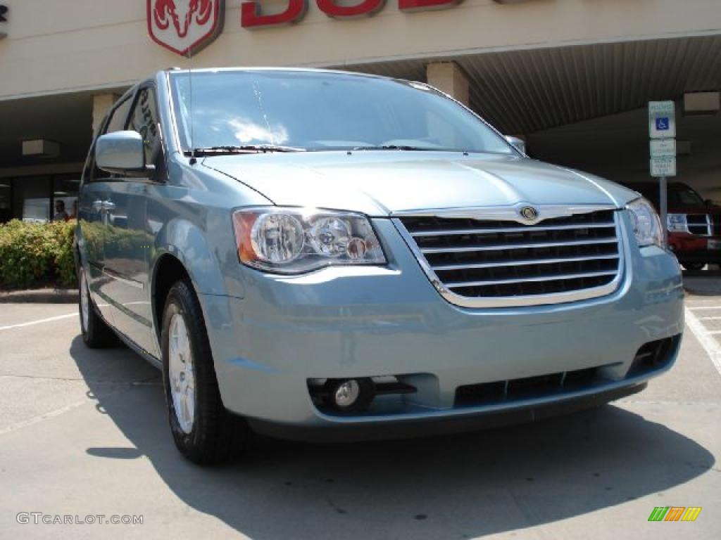 2010 Town & Country Touring - Clearwater Blue Pearl / Medium Slate Gray/Light Shale photo #1