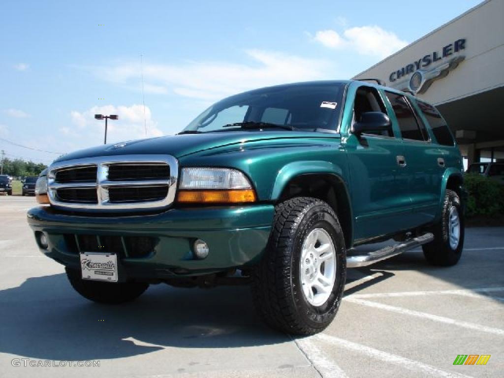2003 Durango SLT 4x4 - Timberline Green Pearlcoat / Dark Slate Gray photo #7