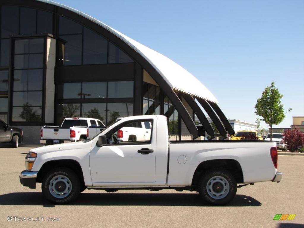 2007 Colorado LS Regular Cab - Summit White / Medium Pewter photo #1