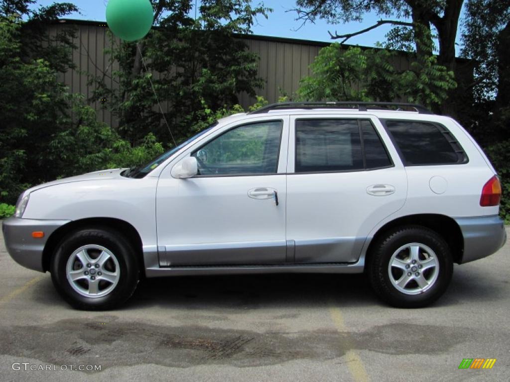 2004 Santa Fe GLS - Nordic White / Gray photo #8