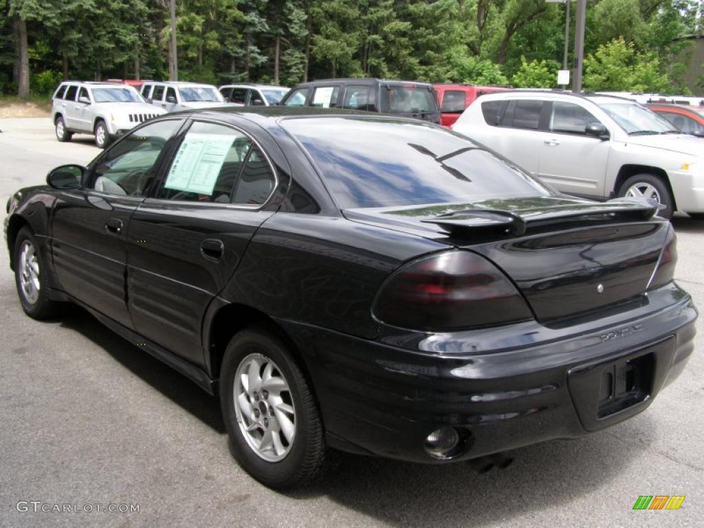 2002 Grand Am SE Sedan - Black / Dark Pewter photo #2