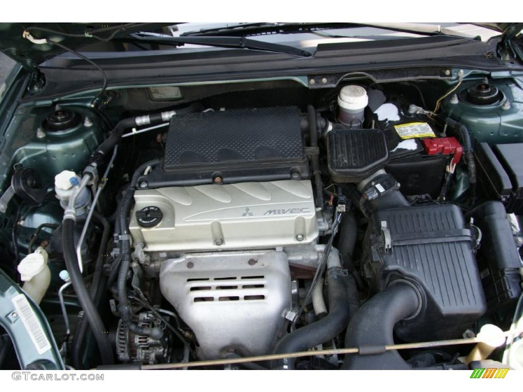 2005 Galant ES - Machine Green Metallic / Gray photo #22