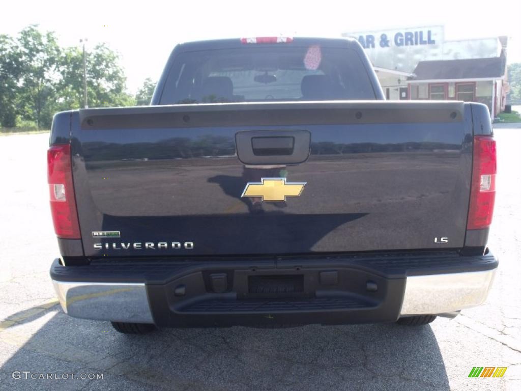 2010 Silverado 1500 LS Crew Cab - Imperial Blue Metallic / Dark Titanium photo #4