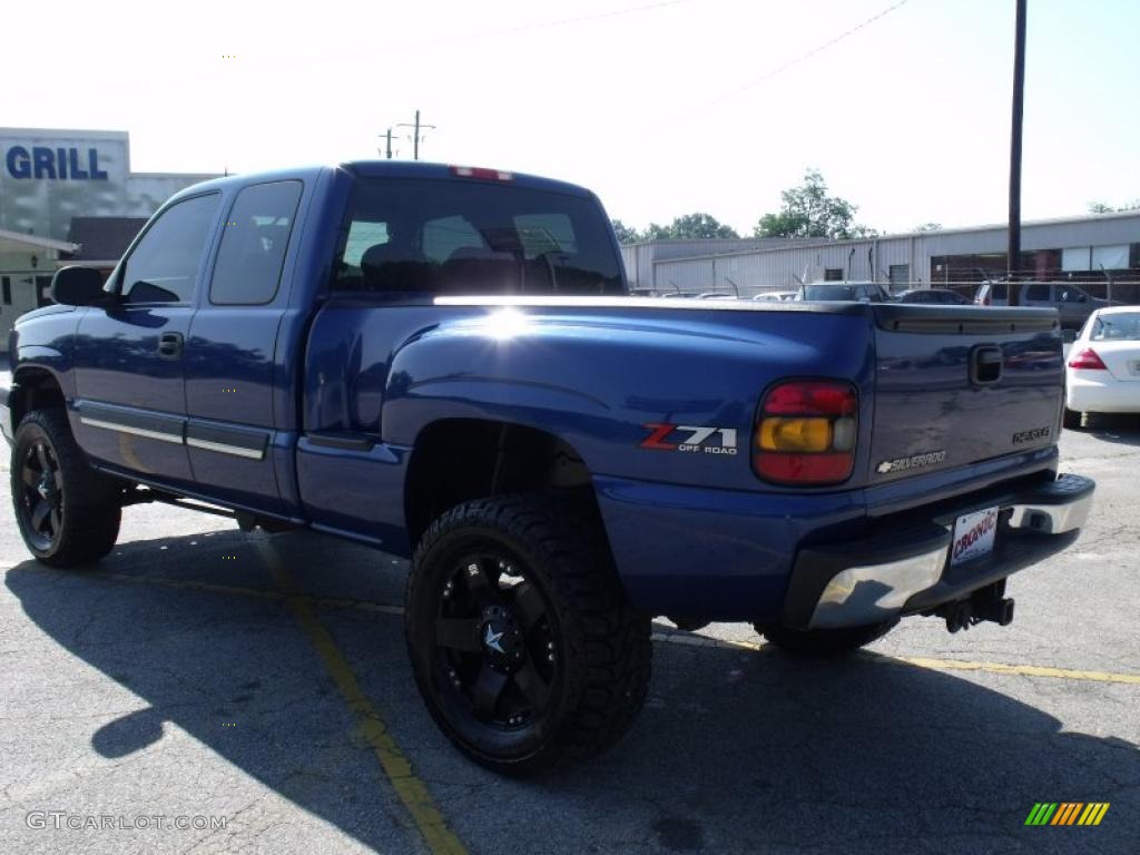 2004 Silverado 1500 Z71 Extended Cab 4x4 - Arrival Blue Metallic / Medium Gray photo #3