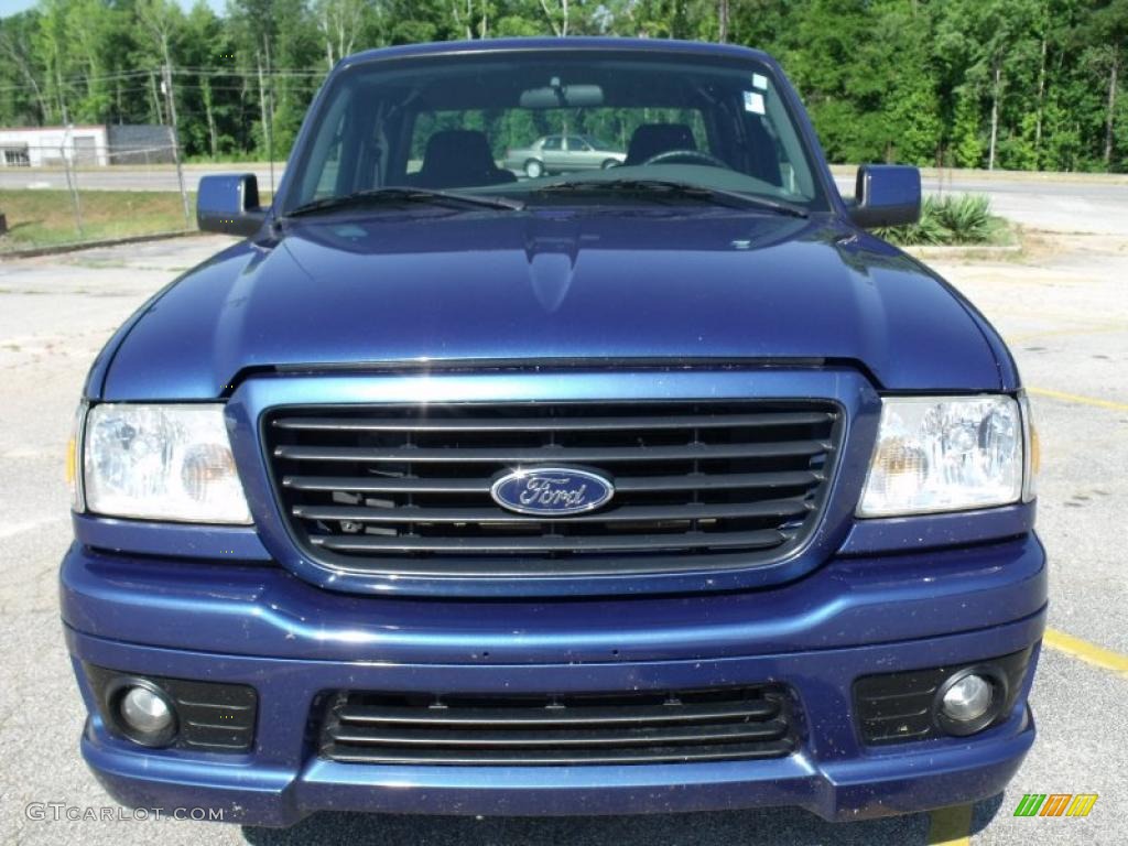 2007 Ranger STX SuperCab - Vista Blue Metallic / Ebony/Blue photo #8