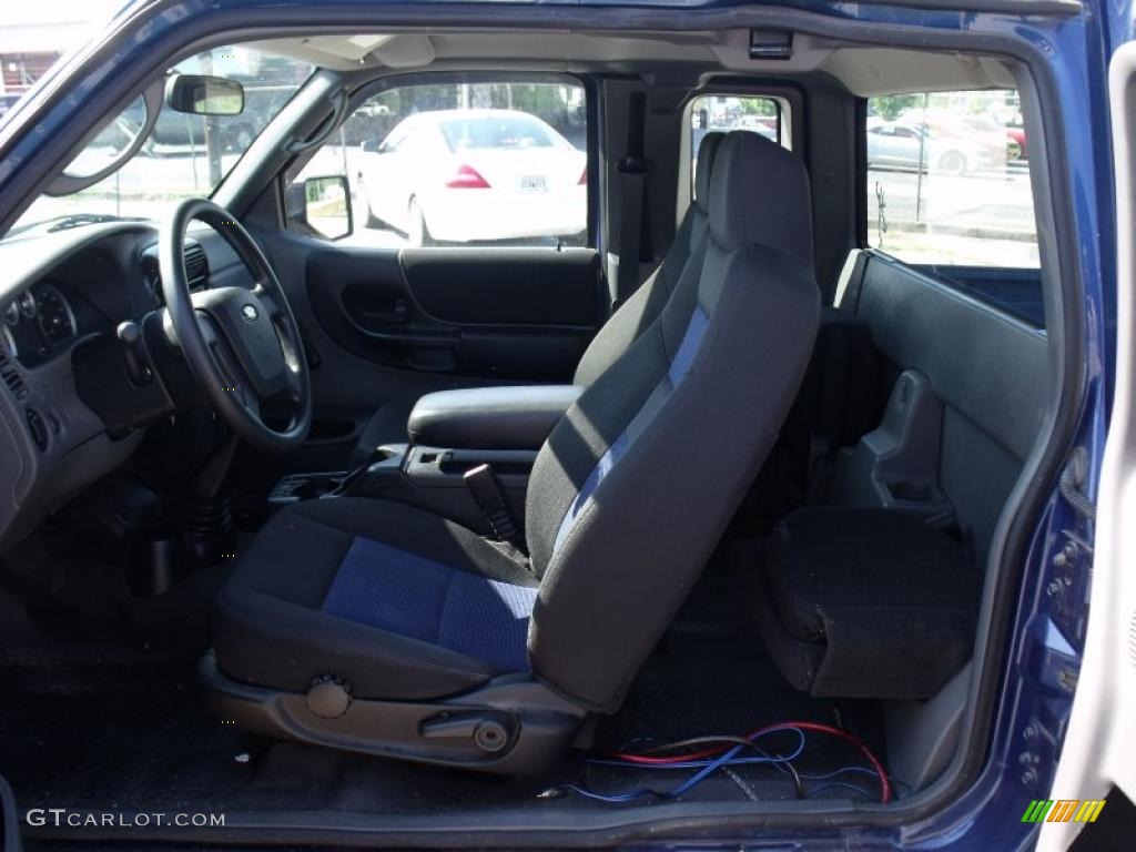 2007 Ranger STX SuperCab - Vista Blue Metallic / Ebony/Blue photo #10