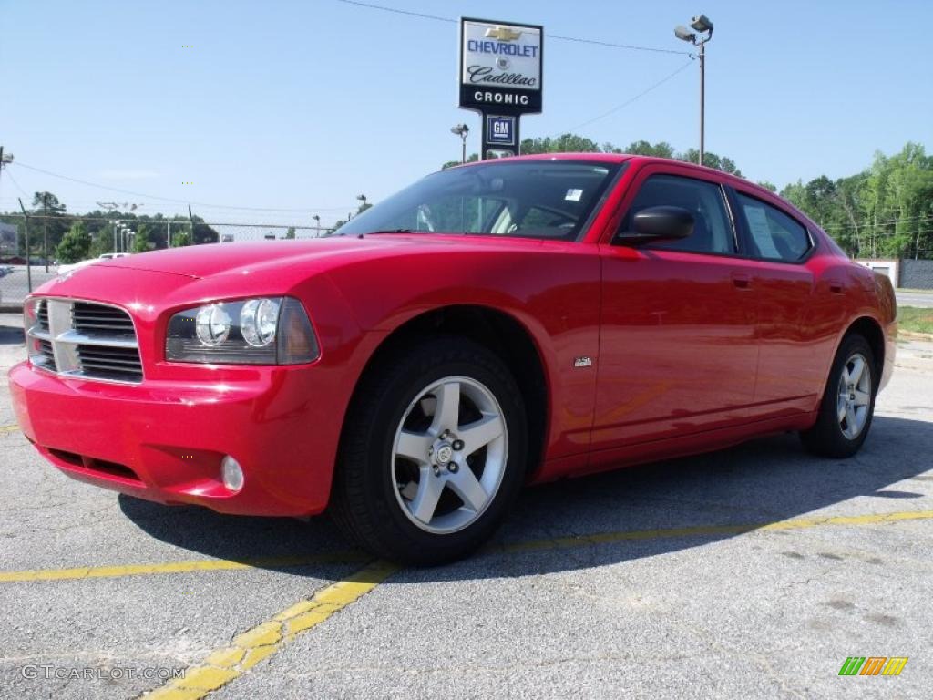 2009 Charger SXT - TorRed / Dark Slate Gray photo #1