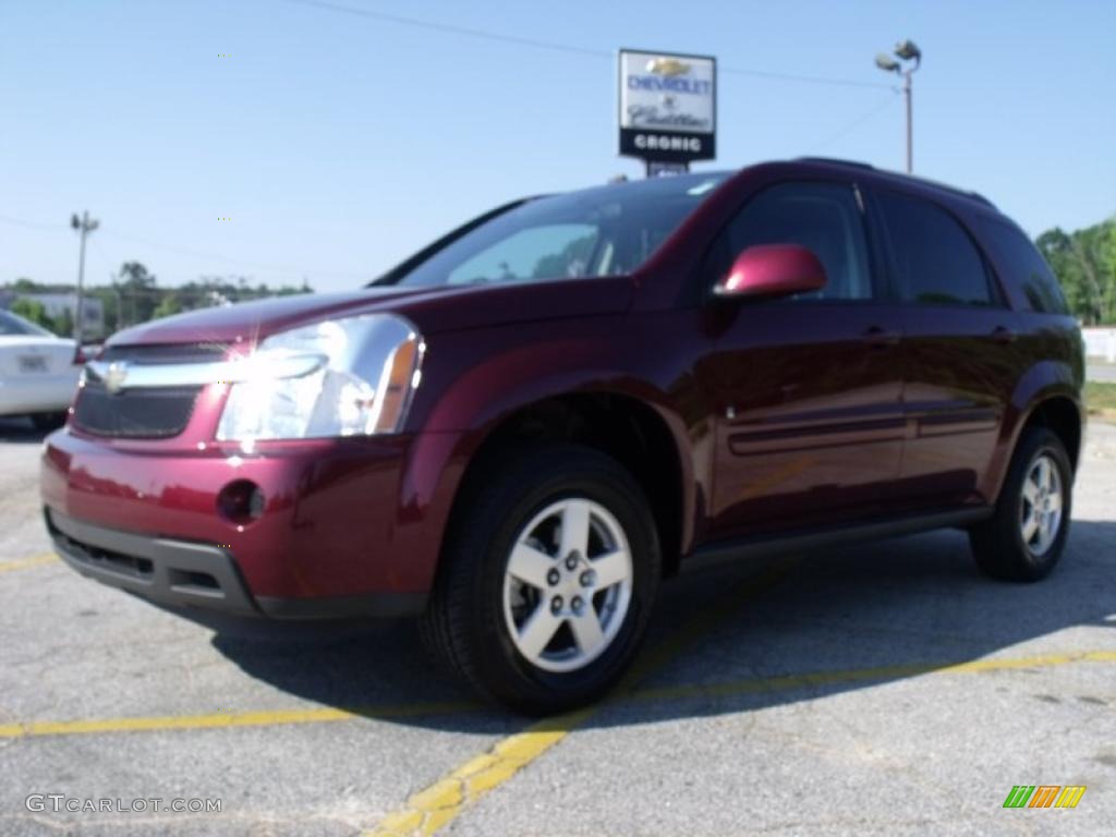 2009 Equinox LT - Deep Ruby Red Metallic / Light Gray photo #1