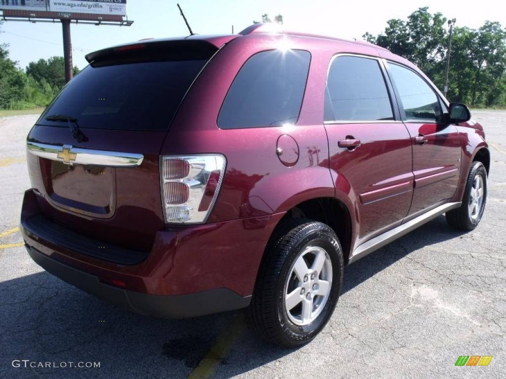 2009 Equinox LT - Deep Ruby Red Metallic / Light Gray photo #5