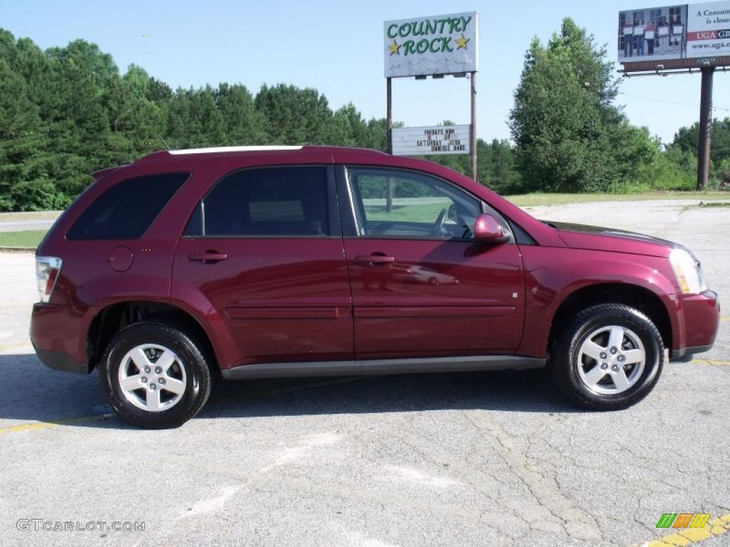 2009 Equinox LT - Deep Ruby Red Metallic / Light Gray photo #6