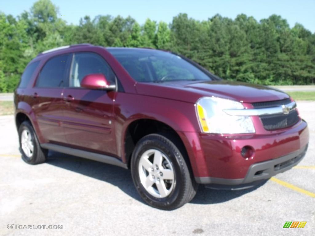 2009 Equinox LT - Deep Ruby Red Metallic / Light Gray photo #7