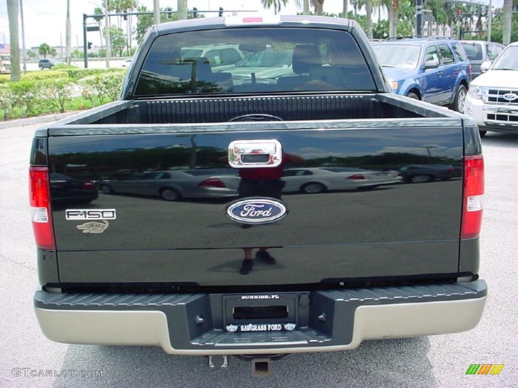 2004 F150 Lariat SuperCrew - Black / Tan photo #7