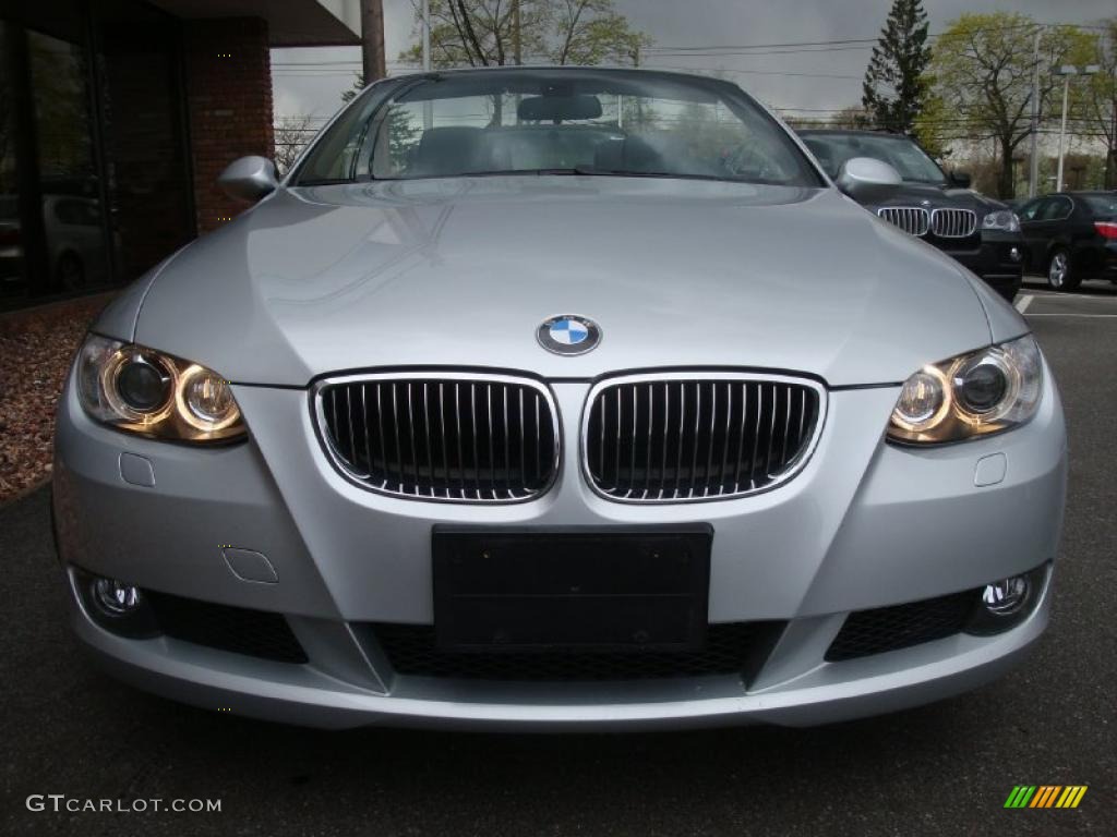 2007 3 Series 328i Convertible - Titanium Silver Metallic / Black photo #2