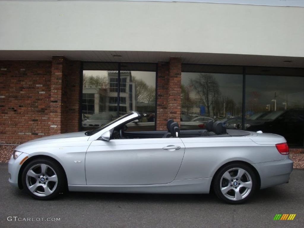 2007 3 Series 328i Convertible - Titanium Silver Metallic / Black photo #3