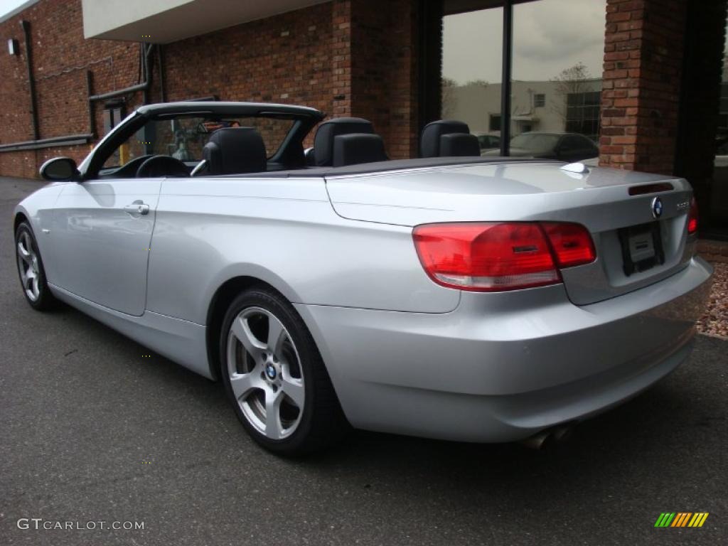 2007 3 Series 328i Convertible - Titanium Silver Metallic / Black photo #5