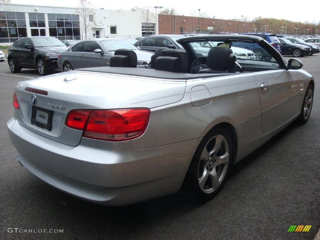2007 3 Series 328i Convertible - Titanium Silver Metallic / Black photo #7