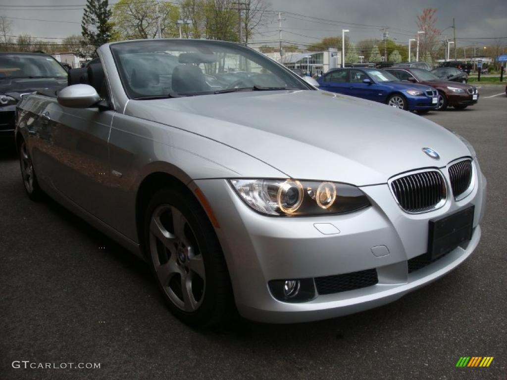 2007 3 Series 328i Convertible - Titanium Silver Metallic / Black photo #8