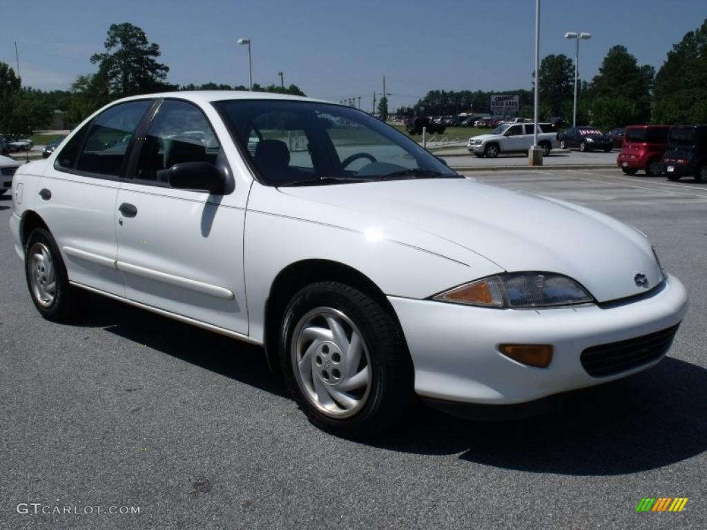 1996 Cavalier LS Sedan - Bright White / Dark Gray photo #7