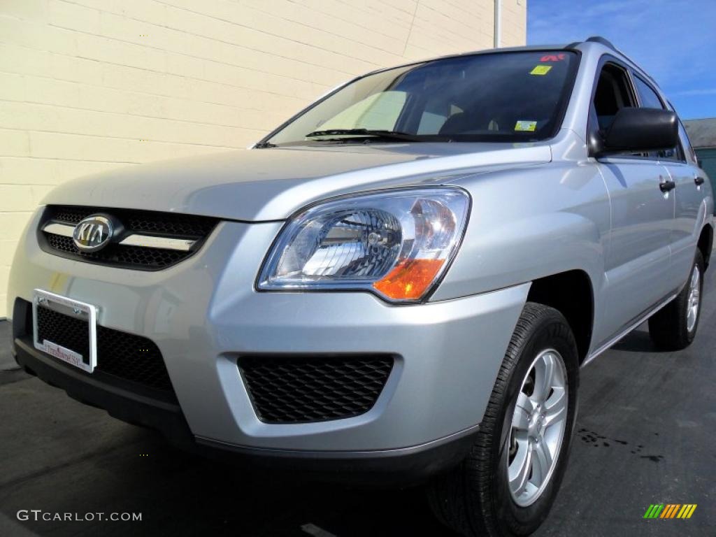 2009 Sportage LX - Bright Silver / Black photo #1