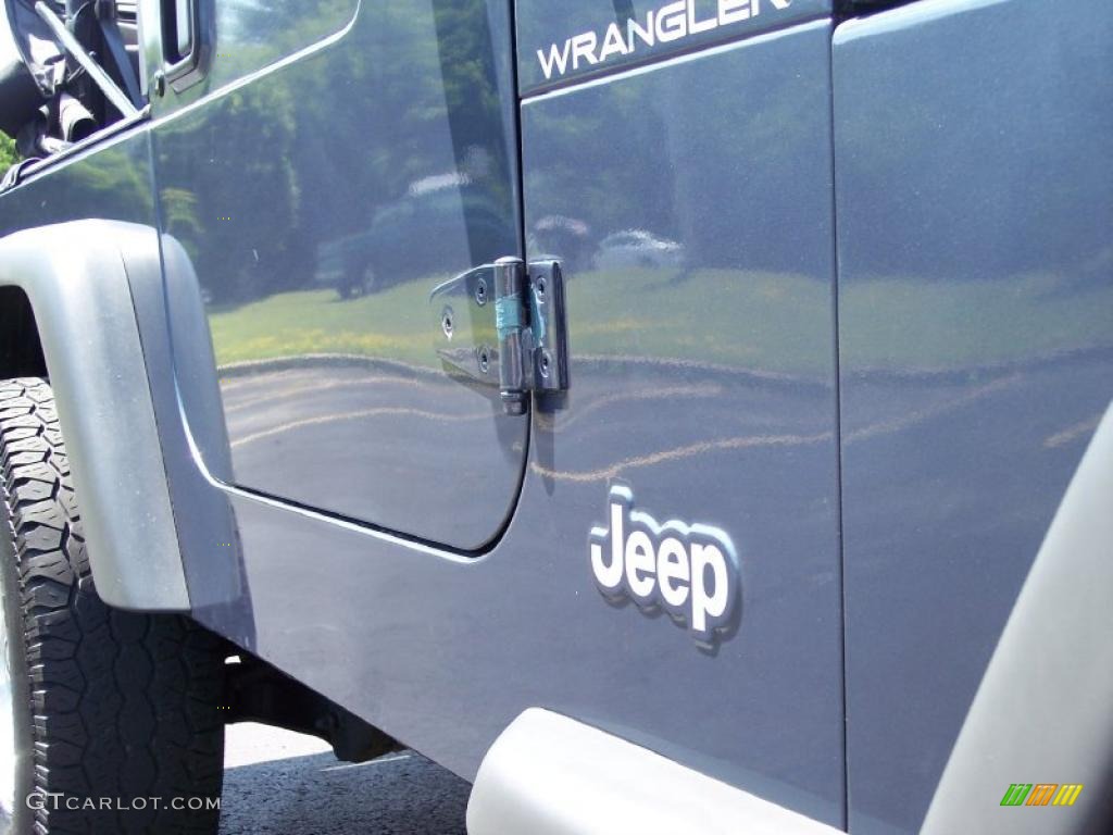 2001 Wrangler SE 4x4 - Steel Blue Pearl / Agate Black photo #15