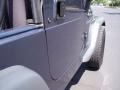 2001 Steel Blue Pearl Jeep Wrangler SE 4x4  photo #18