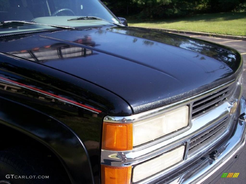 1995 C/K 3500 K3500 Cheyenne Extended Cab 4x4 Dually - Black / Gray photo #25