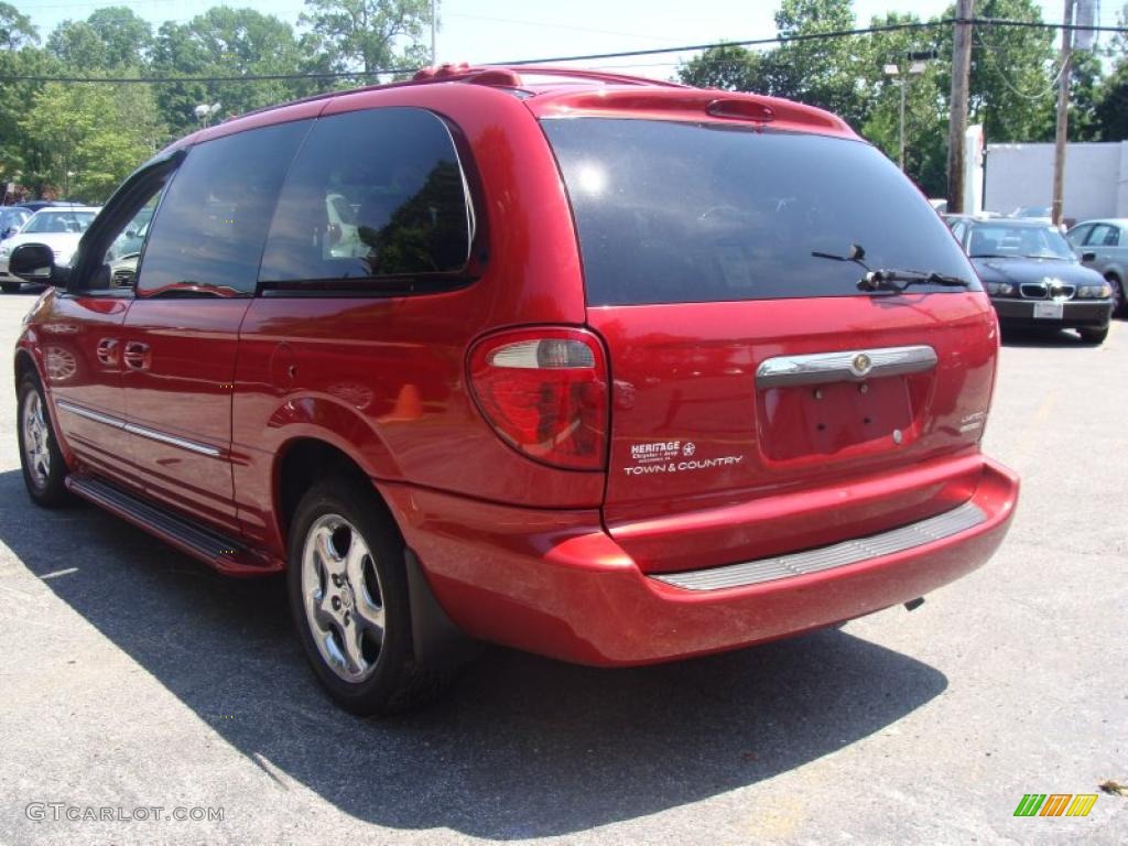 2003 Town & Country Limited AWD - Inferno Red Pearl / Gray photo #6